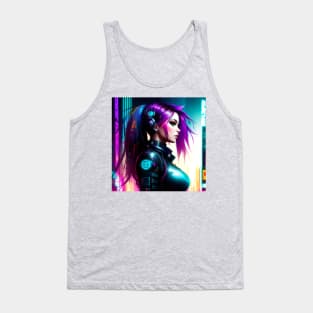 Beautiful Cyberpunk Girl [Design 1] Tank Top